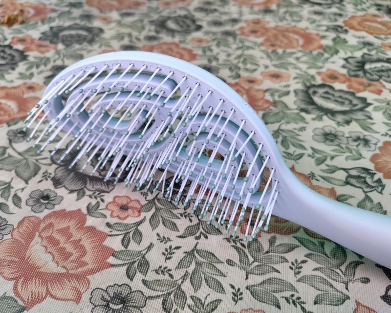 nylon bristles of a hair brush by gubb